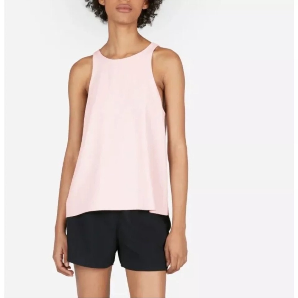 Everlane Japanese Goweave Tank Top Sleeveless Lightweight Blush Pink Sz 4
